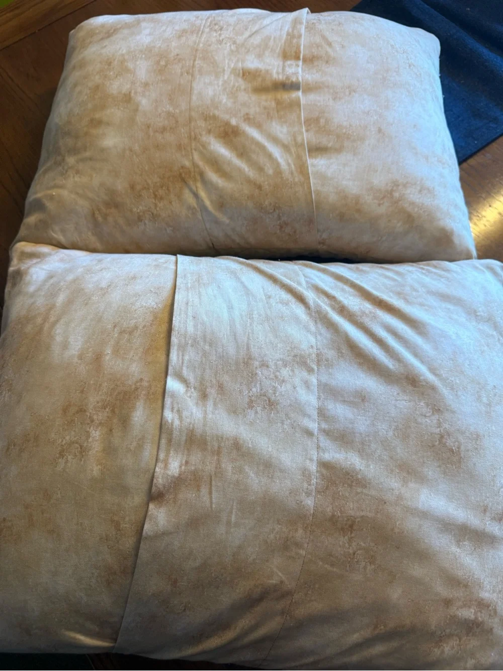 Set of 2- Handmade Quilted Cottage Core Throw pillows with inserts